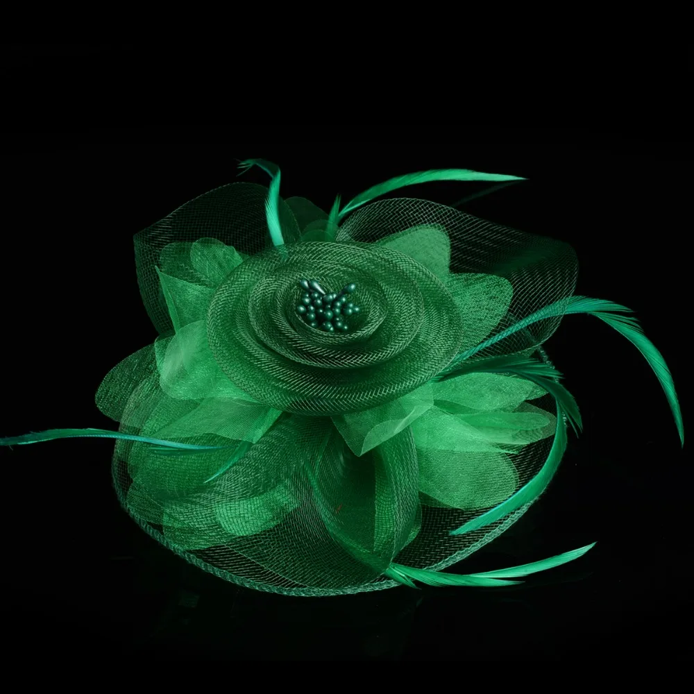 Многослойная старинная вуаль цветочный головной убор тиара со штанами Sinamay