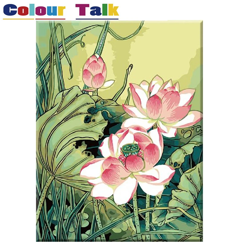 Картина маслом Раскраска по номерам DIY Рисование на холсте Живопись для гостиной