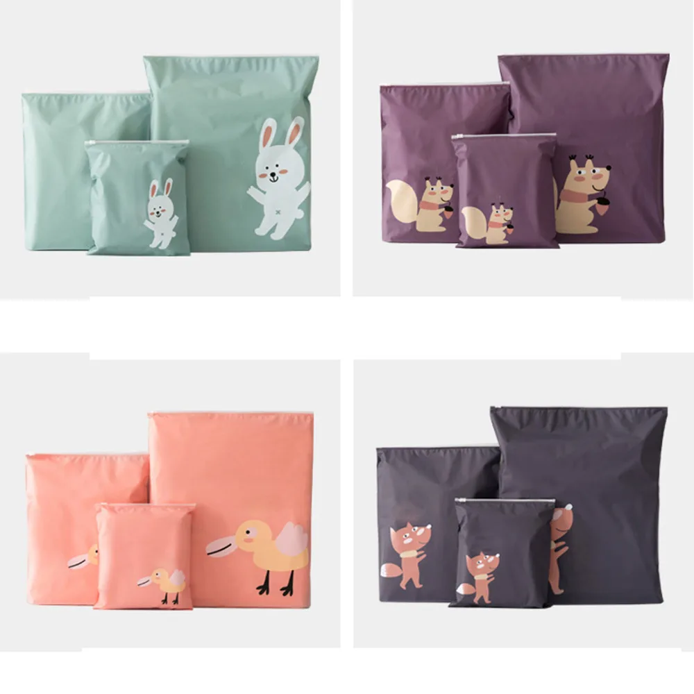 

3Pcs Travel Storage Shoe Bags Fashion Waterproof Travel Cute Zipper Dustproof Cover Pouch Convenient Travel Accessories