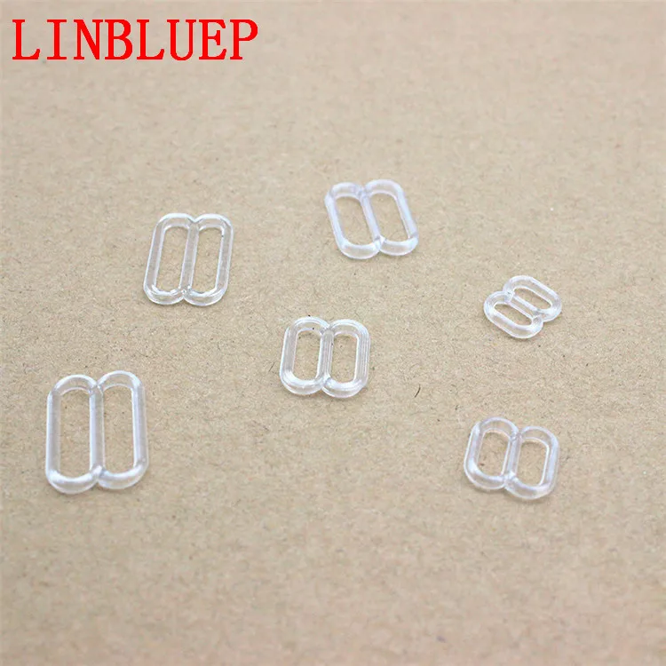 100 Pcs100Pcs Прозрачный Пластиковый Регулируемый бюстгальтер ремень SliderFor нижнее