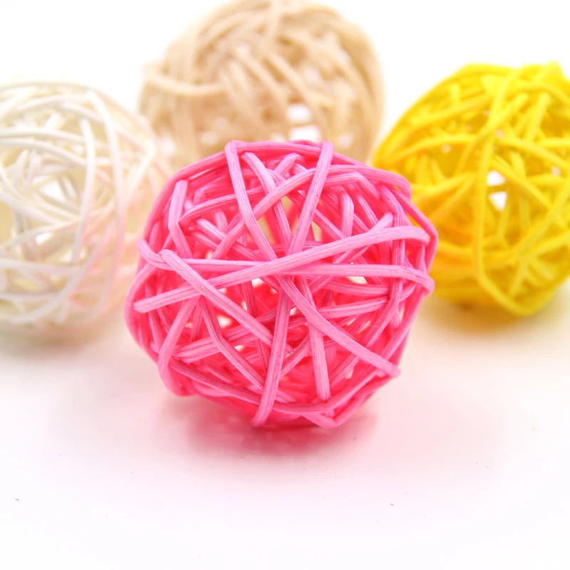 10 шт./лот 5 см Искусственный соломенный шар для украшения дня рождения свадьбы