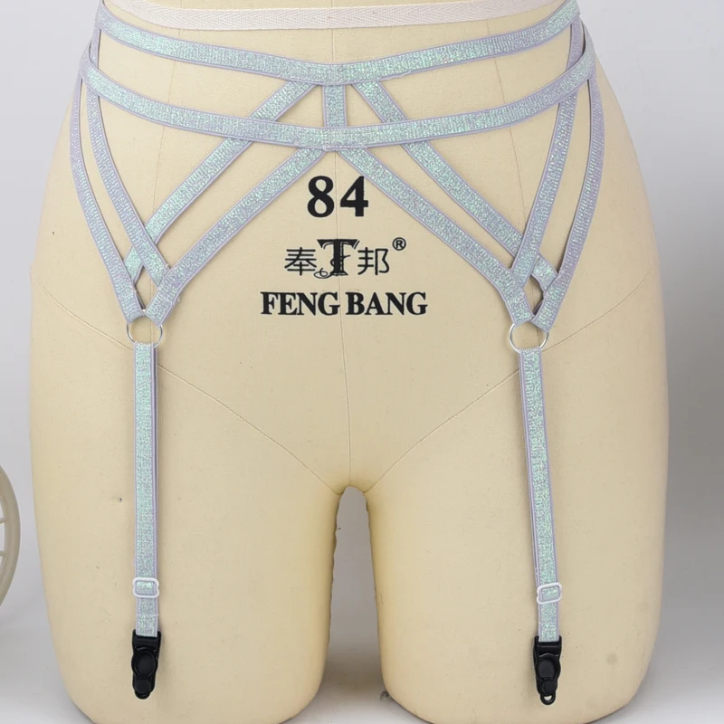 Ремень-подвязка ремень Красный Эластичный готическое нижнее белье клетка Пояс