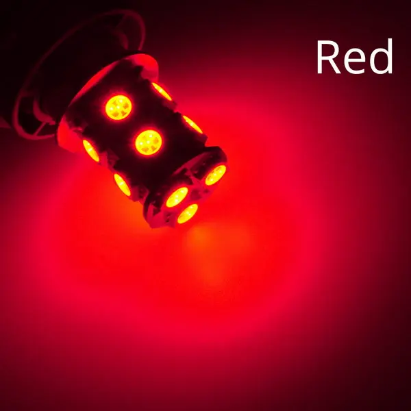 Red 1156 BA15S 1157 BAY15D P21W BA15D 13Led 5050 Автомобильные светодиодные поворотные парковочные сигнальные огни, тормозные задние лампы, автомобильные задние лампы заднего хода, DC 12 В - Испускаемый цвет: Red