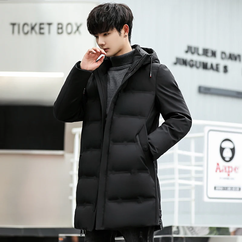 2018 зимние пуховики мужские высококачественные классические черные и зеленые