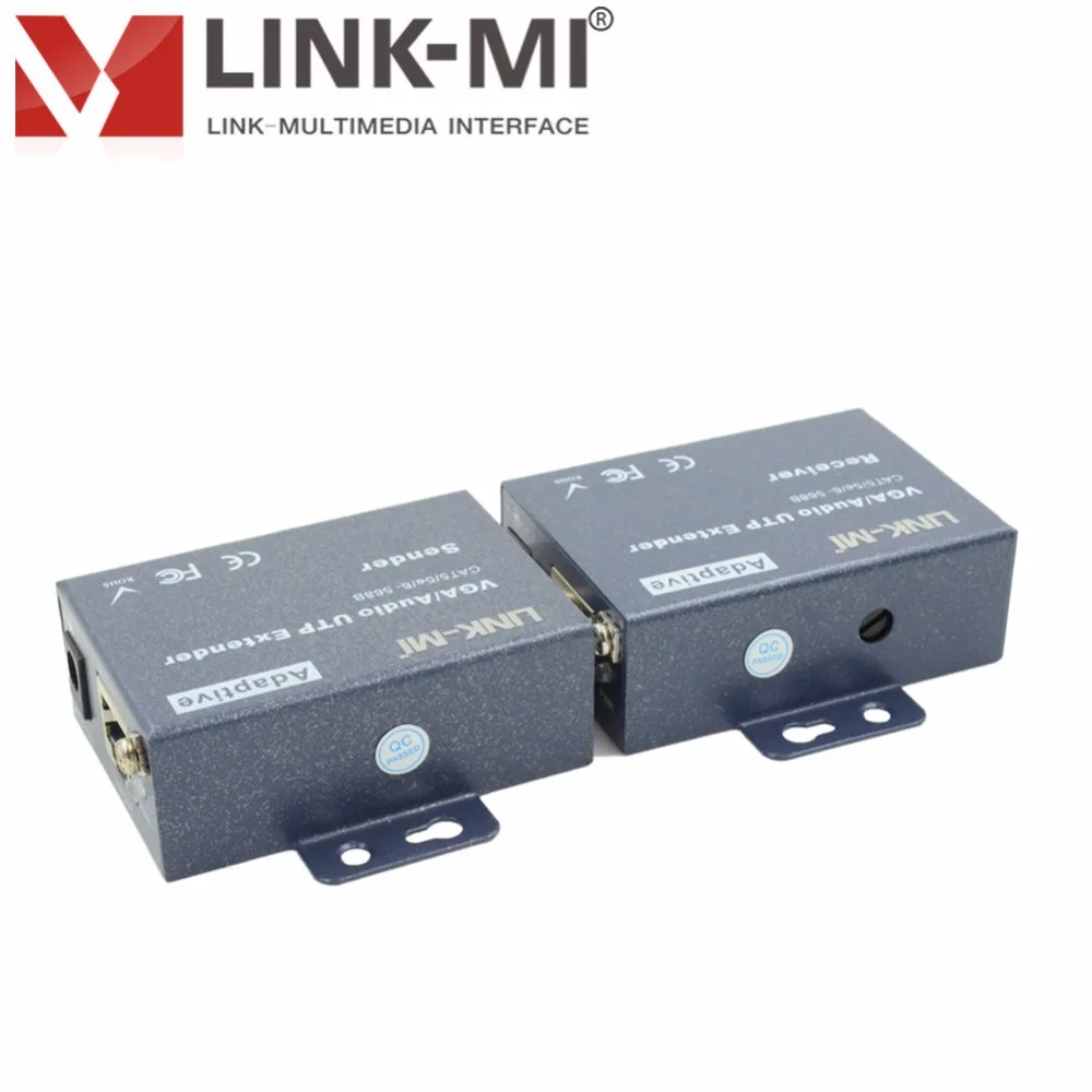 LINK MI LM 101TRS высокое качество Адаптивная 100 м по CAT5/5e/6 кабель VGA удлинитель 3 5 мм