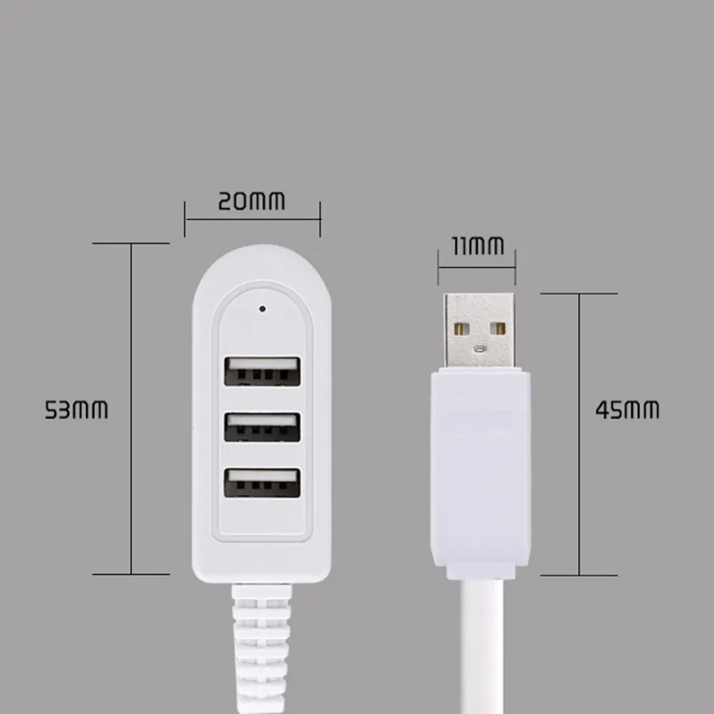 Вращающийся высокоскоростной Разветвитель USB на 3 USB-порта для ноутбука/планшета