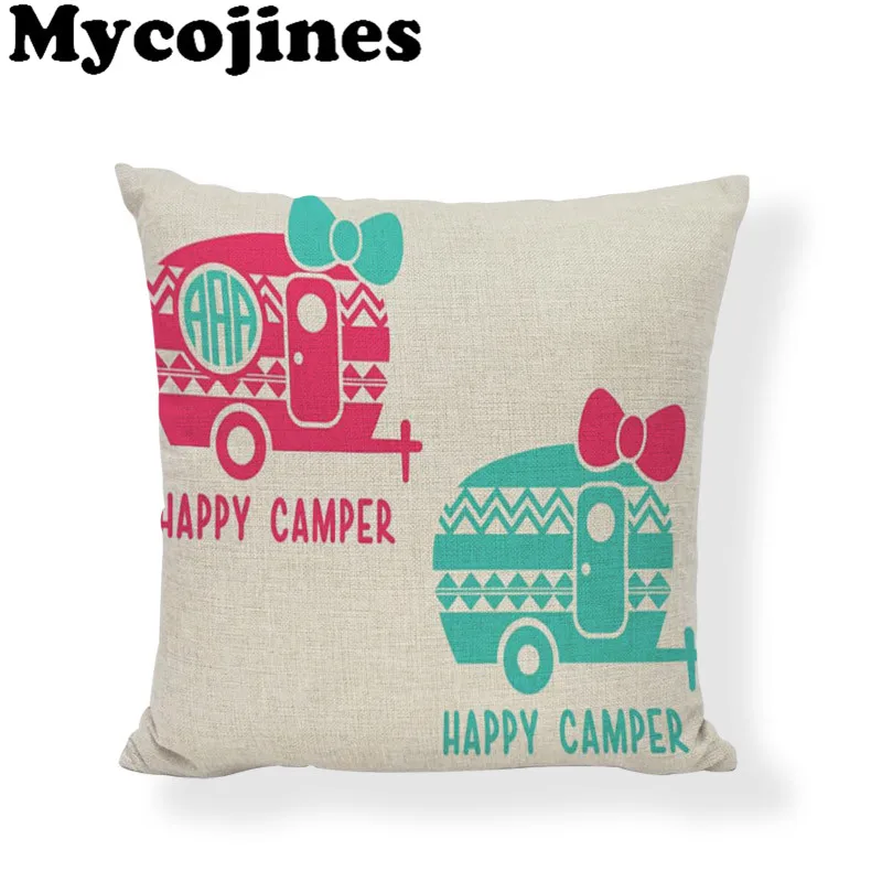 Чехол для подушки 45x45 см льняной чехол с геометрическим рисунком в полоску