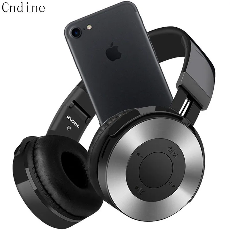 Bluetooth Headphone Headset Gold Wireless Sport with Microphone for iPhone Stereo Portable Headphones | Электроника