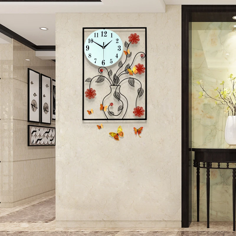 Китайские часы китайский творческий сад вход гостиная спальня немой кварцевые