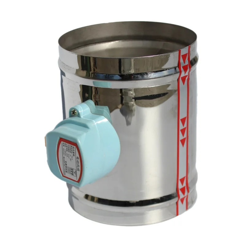 

100mm stainless steel air damper valve HVAC electric air duct motorized damper for 4"ventilation pipe valve 220V