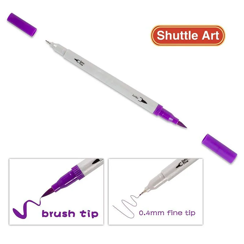 Акварельный набор кистей и ручек двойной кончик ручки для рисования маркер