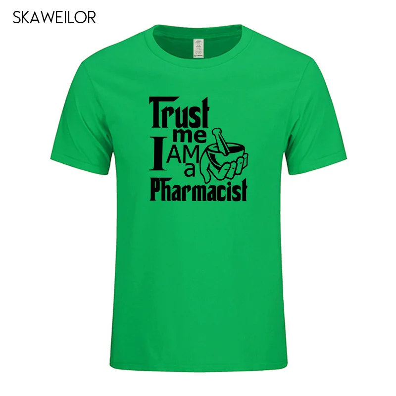 Trust Me Im A Pharmacist Футболка мужская летняя хлопковая Повседневная футболка с