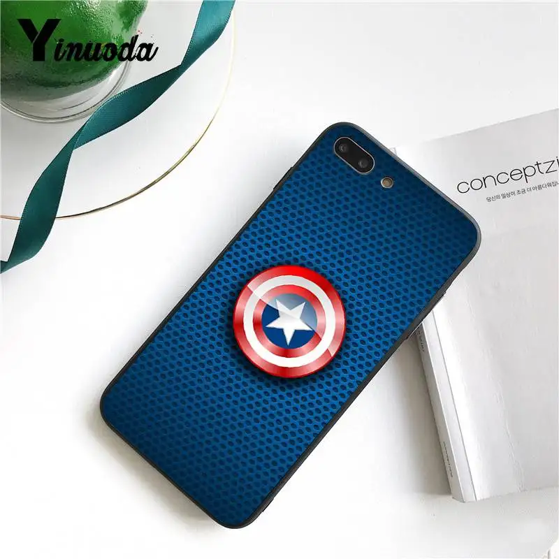 7 Yinuoda для iPhone 7 6 X чехол X-men Капитан Америка ведущий чехол для iPhone X 8 7 6S Plus X 5 5S SE XR XS XSMAX - Цвет: 7