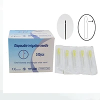 100pcsbox dental endo irrigation needle tip tips end closed side hole 25ga27ga30ga single pack