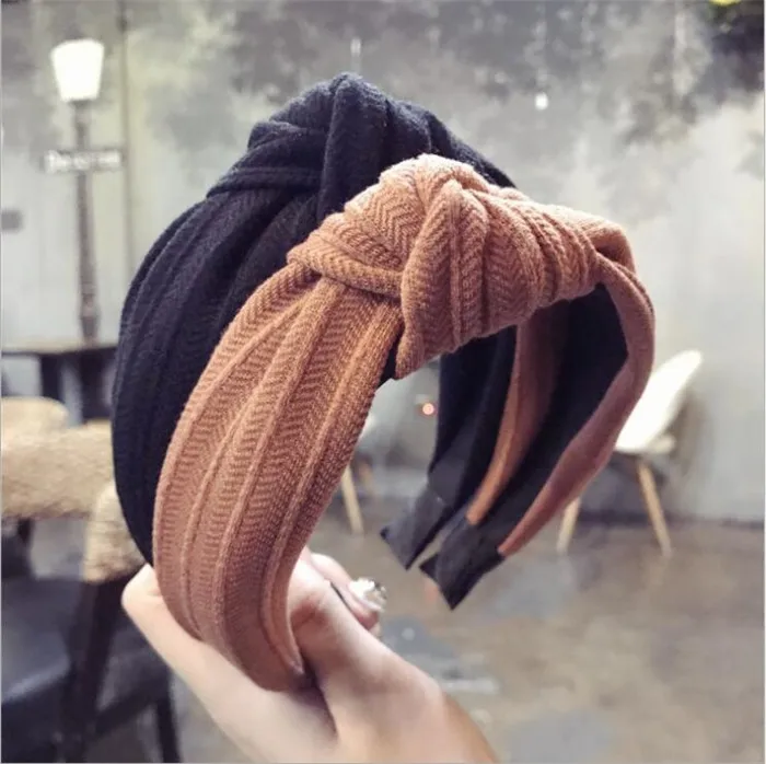 

Korean Boutique Hairband Fabric Knot Headband Women Hair Head Hoop Bands Accessories For women Girls Hairband Scrunchy Headwear