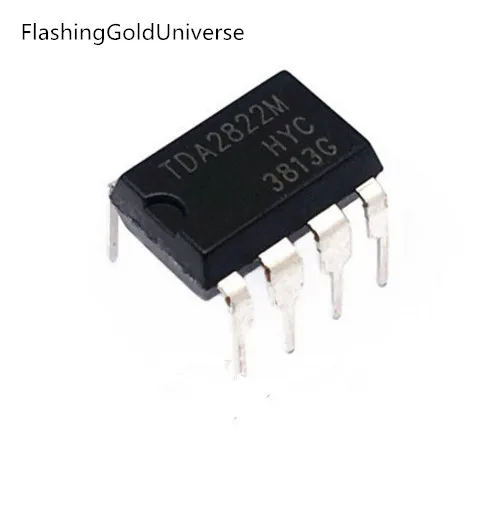 

100 шт., новинка, оригинал TDA2822 DIP-8 2822 TDA2822M