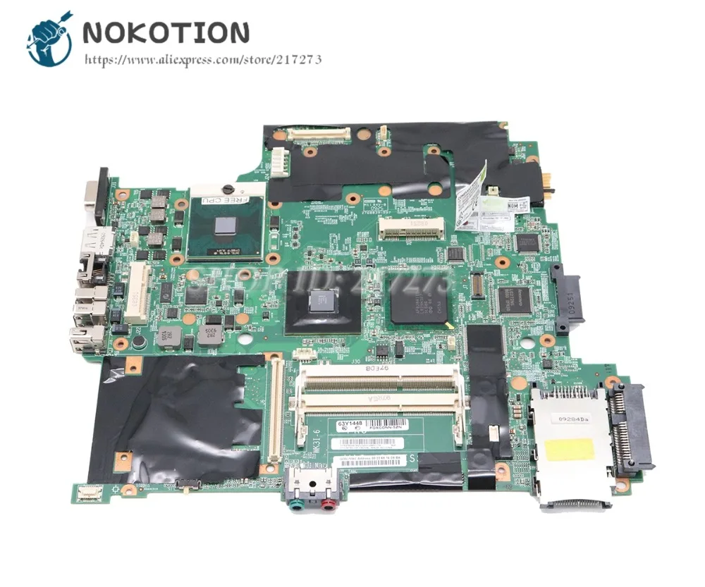 Материнская плата NOKOTION для ноутбука Lenovo thinkpad R500 42W7982 45N4476 15 дюймов материнская GM45