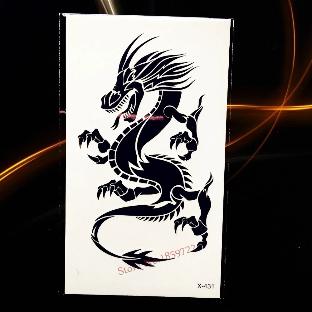 1 шт. мультфильм волк животное Япония поддельные флэш тату КИТ Мороженое Дизайн