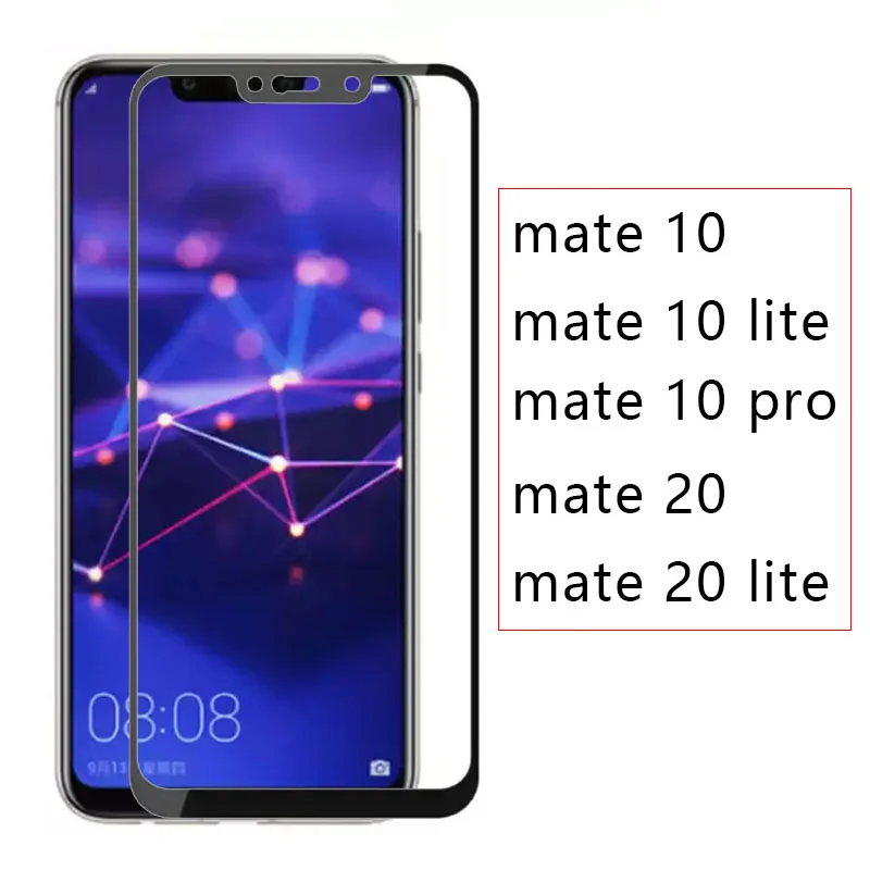Чехол для Huawei Mate 20 Lite 10 Pro Полное покрытие закаленное стекло телефона матовое Mate10