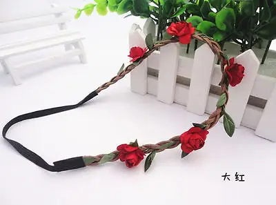 Цветочная корона ручной работы повязка на голову волосы гирлянды свадебный