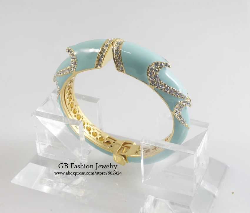 Женский браслет GrayBirds эмалированный с кристаллами высокое качество GB0701|enamel bracelet