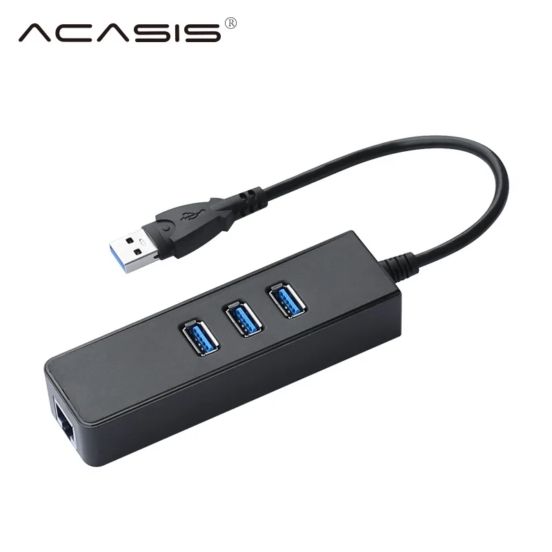 Acasis концентратор USB 3.0 + 1000 Мбит Gigabit Ethernet адаптер к RJ45 LAN сетевой карты USB3.0