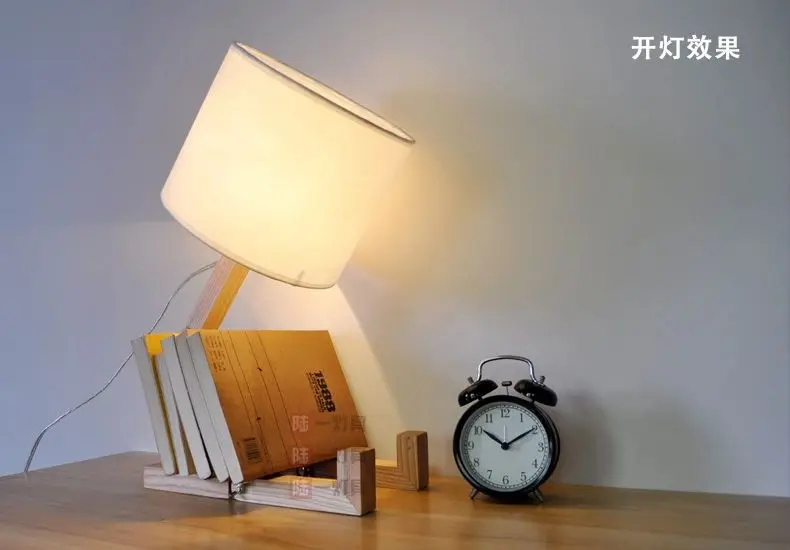 Очень creative лампа Твёрдая древесина материал Один светодиодные для. Охрана