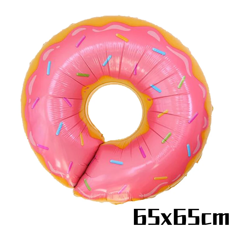 Pink Donut Balloon JOY-ENLIFE, 20 шт., свадебные украшения, вечерние пончики, одноразовая салфетка для посуды, бумажная, для вечеринки в честь первого дня рождения - Цвет: Pink Donut Balloon
