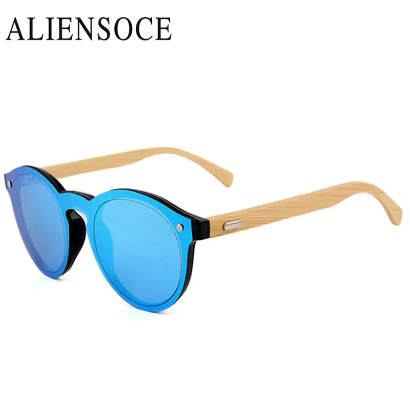 Деревянные солнцезащитные очки в стиле ретро мужские бамбуковые брендовые