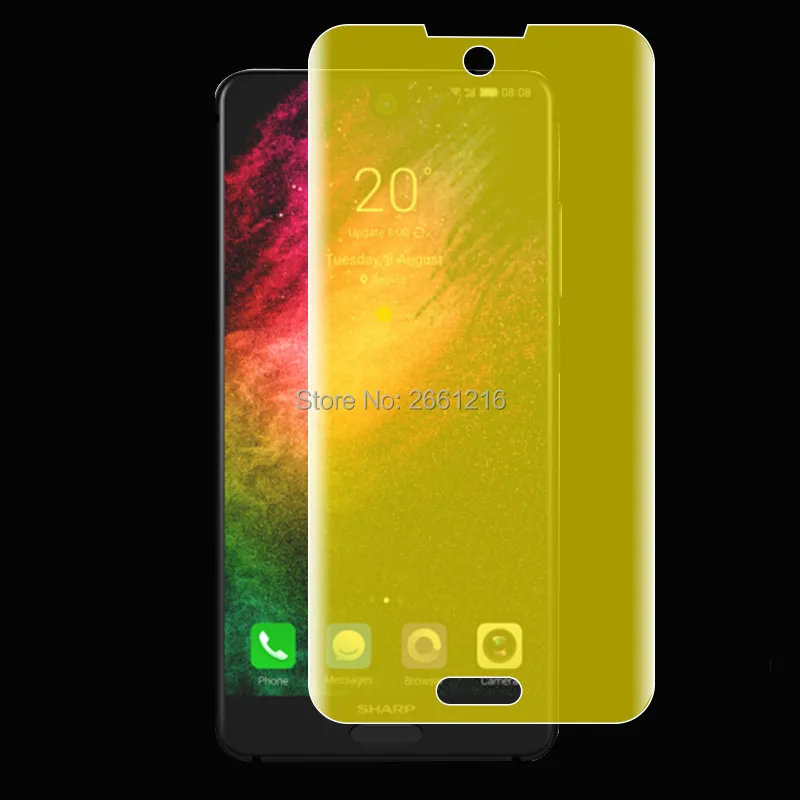 Для Sharp Aquos S2 5,5 дюйма 2 шт = переднее+ заднее тонкое полное покрытие краев до края пленка из мягкого ТПУ Взрывозащищенная защита экрана