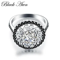 flower 925 sterling silver fine jewelry trendy engagement bague femme for women wedding rings anillos de plata 925 de ley c046