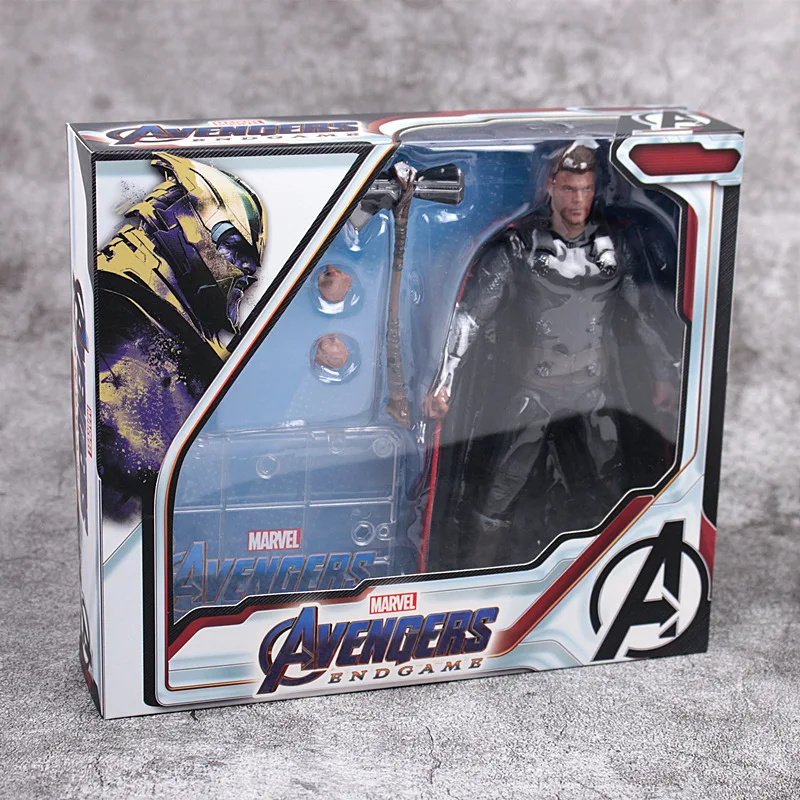 17cm Avengers Endgame Thor Captain America Captain Marvel War Machine Action figure toys doll Christmas gift with box