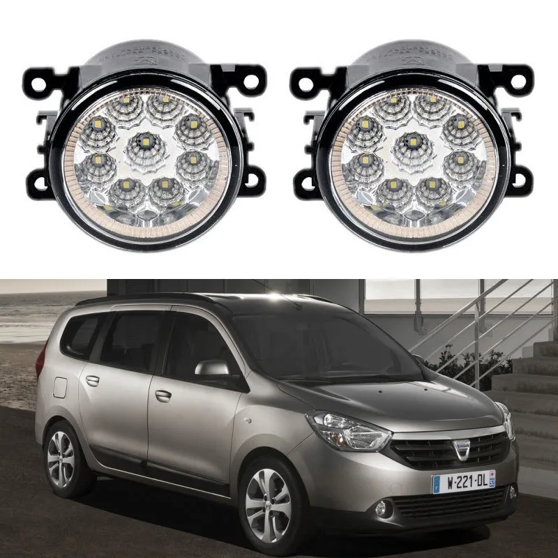 

Для Dacia Lodgy 2013 2014 2015 автомобильный Стайлинг 9 шт. светодиодные противотуманные фары 12В 55 Вт противотуманная фара
