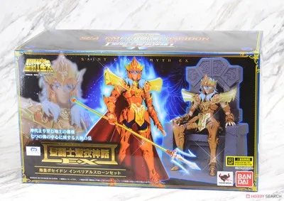Sainte Seiya BANDAI Tamashii нация Святой одежды Миф EX фигурка короля моря Посейдон роскошный трон набор - Цвет: Черный