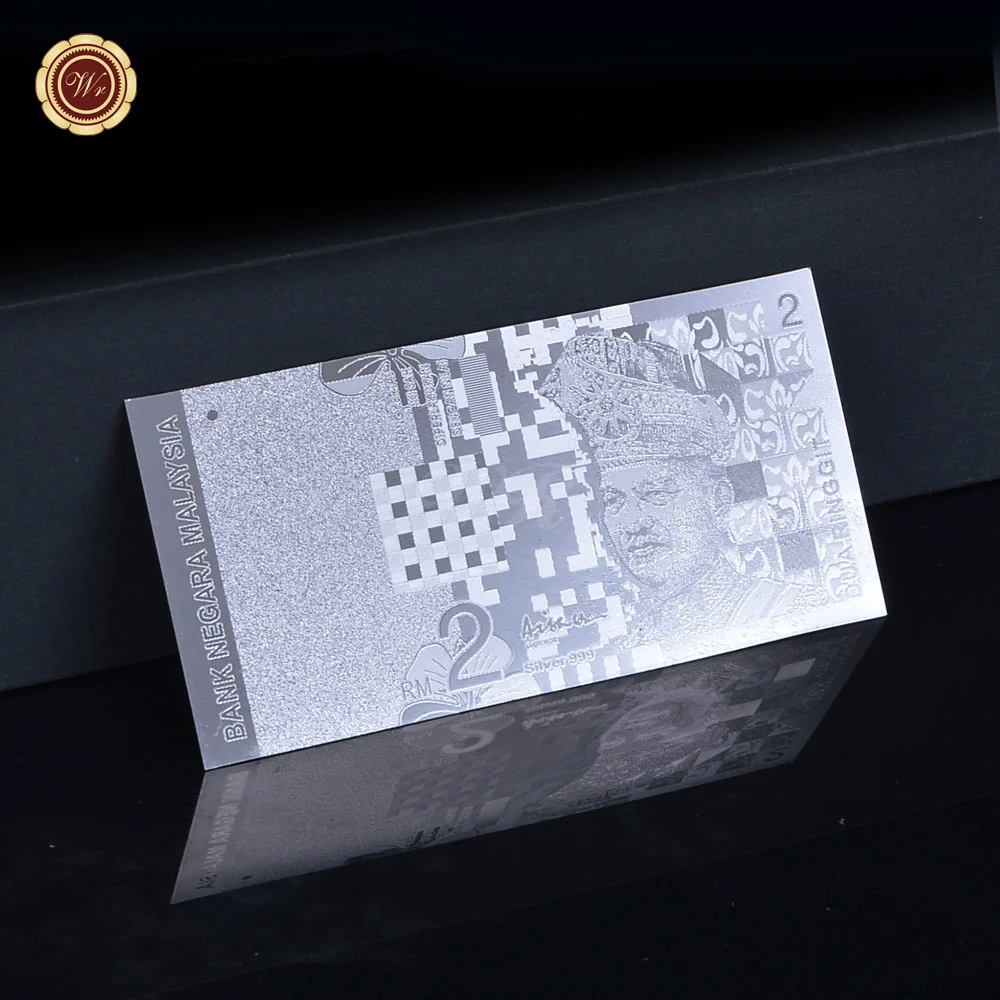 Серебряное искусство и ремесло Серебряный Подарок для банкнот Малайзия 2RM