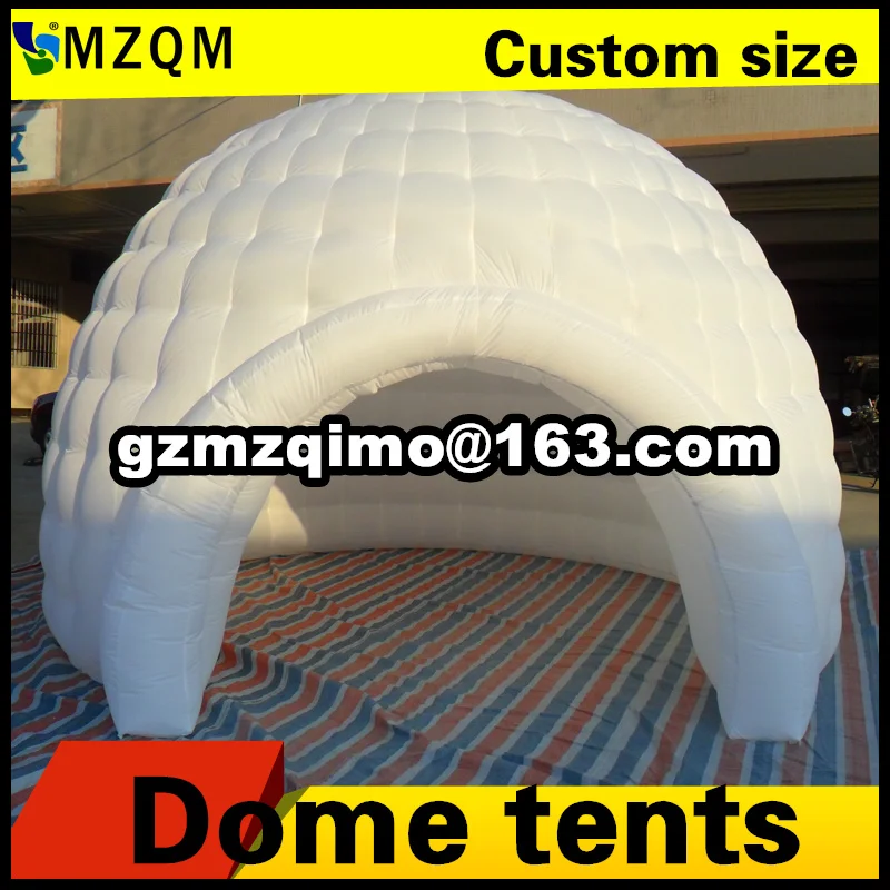 Новейший дизайн надувная купольная палатка MZQM садовая Igloo освещение надувные