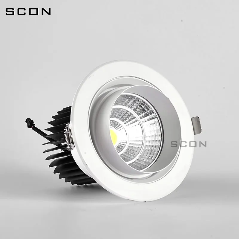 SCON AC220V Точечный светильник 30W встроенный светодиодный потолочный магазин одежды