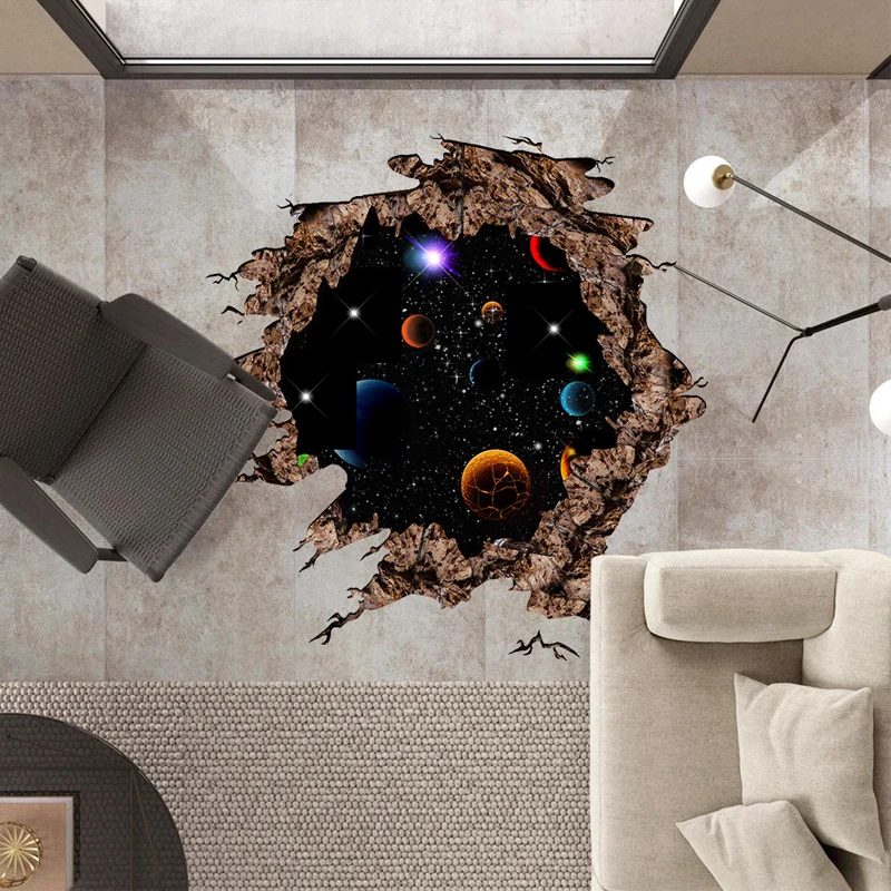 Hoomall Креативные 3D космические вселенные планеты настенные наклейки ПВХ наружные