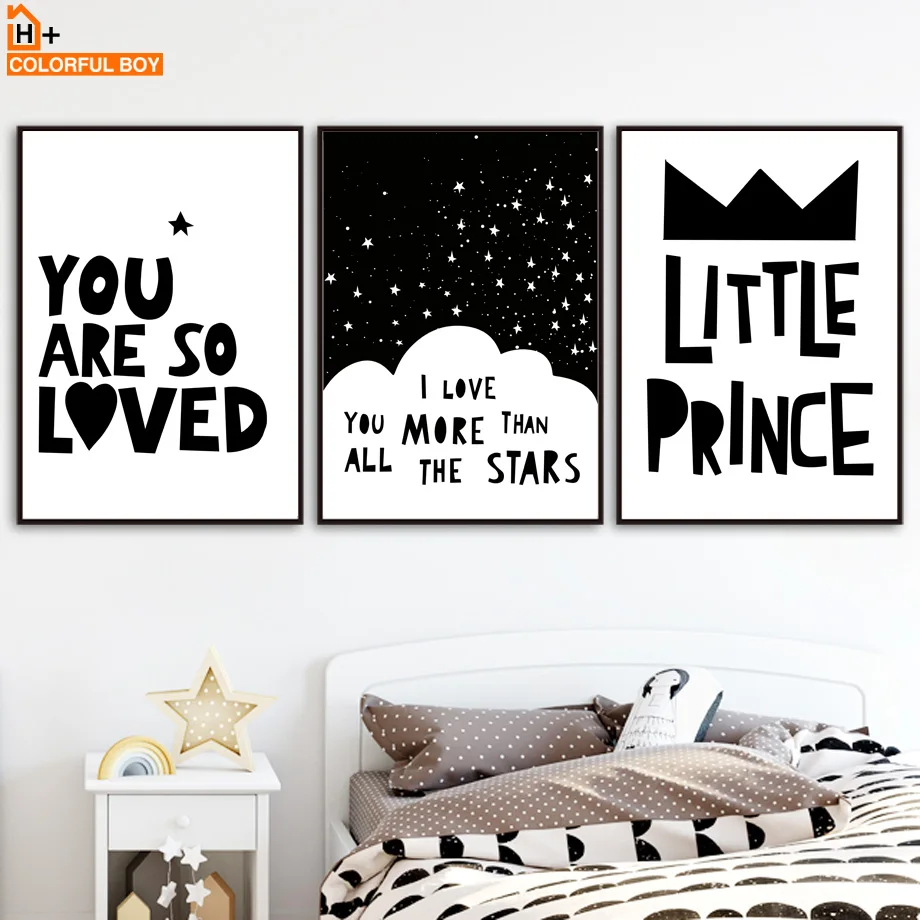 COLORFULBOY Rocket Hands Wall Art печатает черно белые Мультяшные постеры холст картина