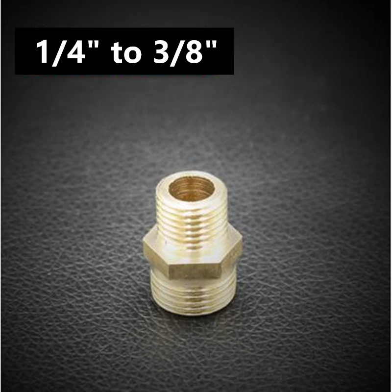 1l4 x 3l8 1/" 1/4" 3/" 1/2" 3/" 1" наружная резьба, латунная труба, одинаковая понижающая ниппельная арматура, латунные быстроразъемные адаптеры - Цвет: 1l4 x 3l8
