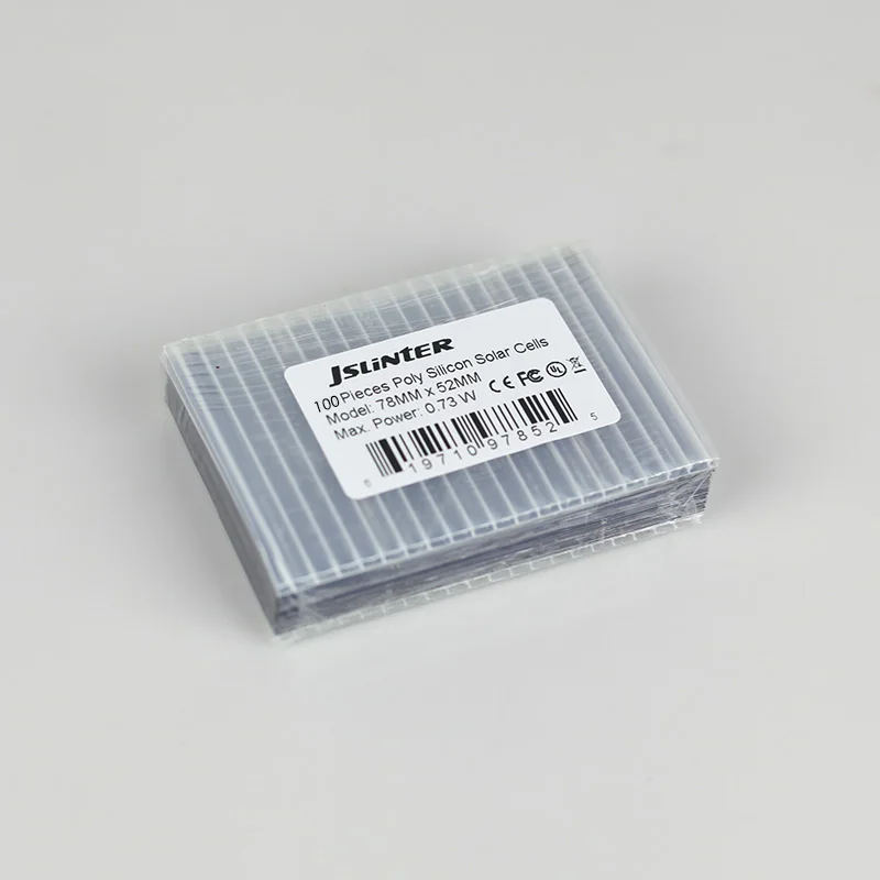 Jslinter 78x52 мм 100 шт. солнечных батарей Батарея обновления для DIY 12 В Панели солнечные