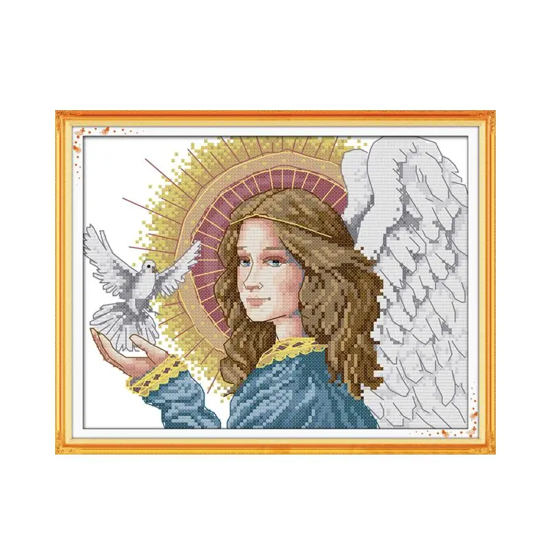 Joy Sunday Angel Peace Dove 11CT 14CT прозрачный Набор для вышивки крестиком Calico ручной работы