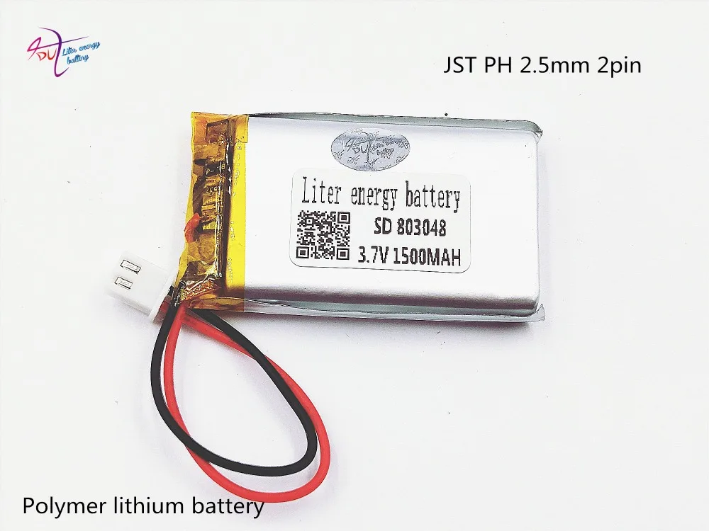 XHR 2P 2 54 1500mAh 803050 3 7 V литий полимерная батарея 753048 Беспроводная машина для