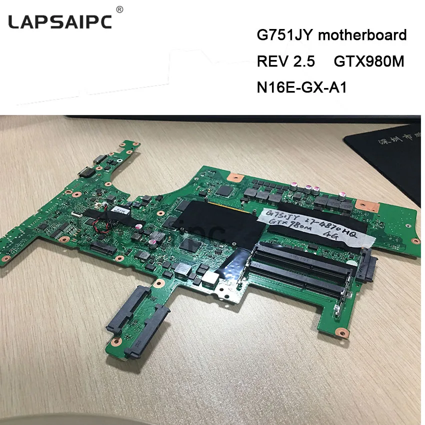 Материнская плата G751JY GTX980M 2 шт./лот для ASUS материнская REV 3 0 игровая карта i7 ЦП 60NB06F0