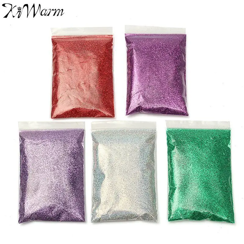 

KiWarm 5Pcs/set Shiny Metal Flake for Candles Ceramic Metal Paper Christmas Crafts Paint Work Art Decoration DIY Materal Supply