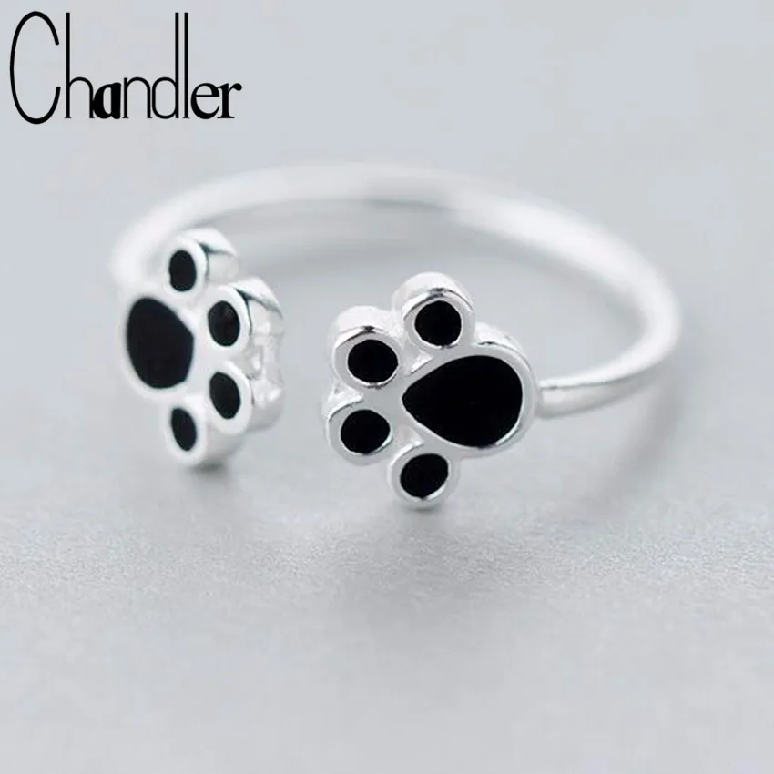 Chandler 1 шт. серебряного цвета кольца в виде двойной лапы хот дога модные милые
