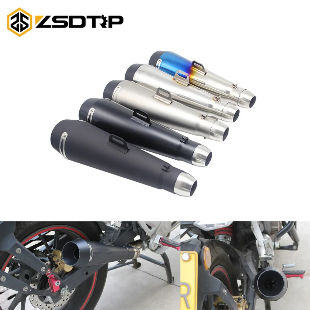 ZSDTRP-мотоциклетный скутер M4 выхлопная труба подходит для большинства мотокроссов