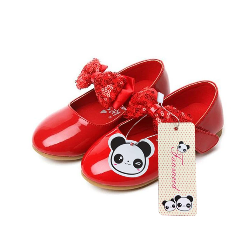 Детская кожаная Свадебная обувь с бантом и цветочным принтом новинка 2019 |