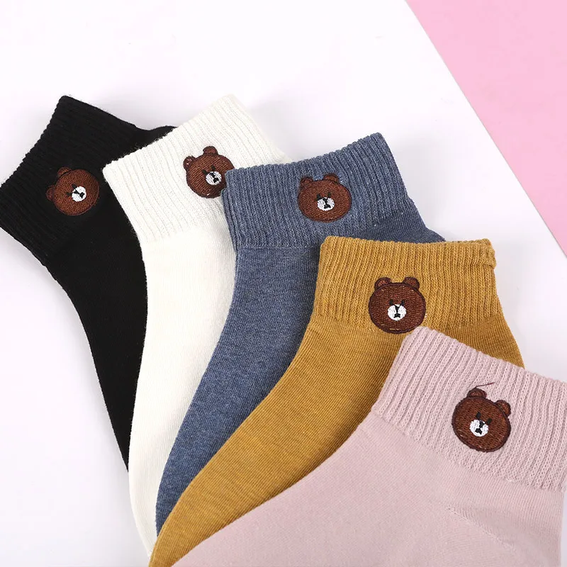 Модные цветные носки в стиле харадзюку женские милые хлопковые с мультяшной