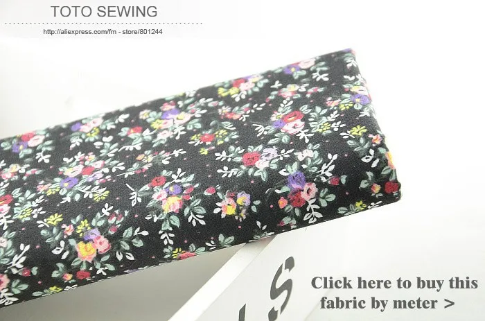 50cmx50cm 9 Designs "Black Set" Fat Quarters Bundle Cotton Fabric for Sewing Tolda Scrapbooking Quilting Patchwork Doll W3B5-6